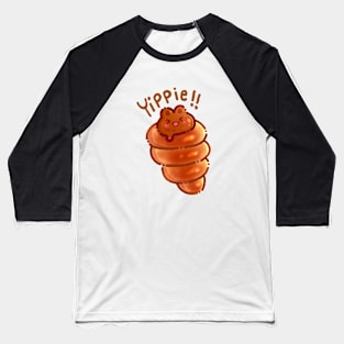 Chocolate Bun Bread Yippie Baseball T-Shirt